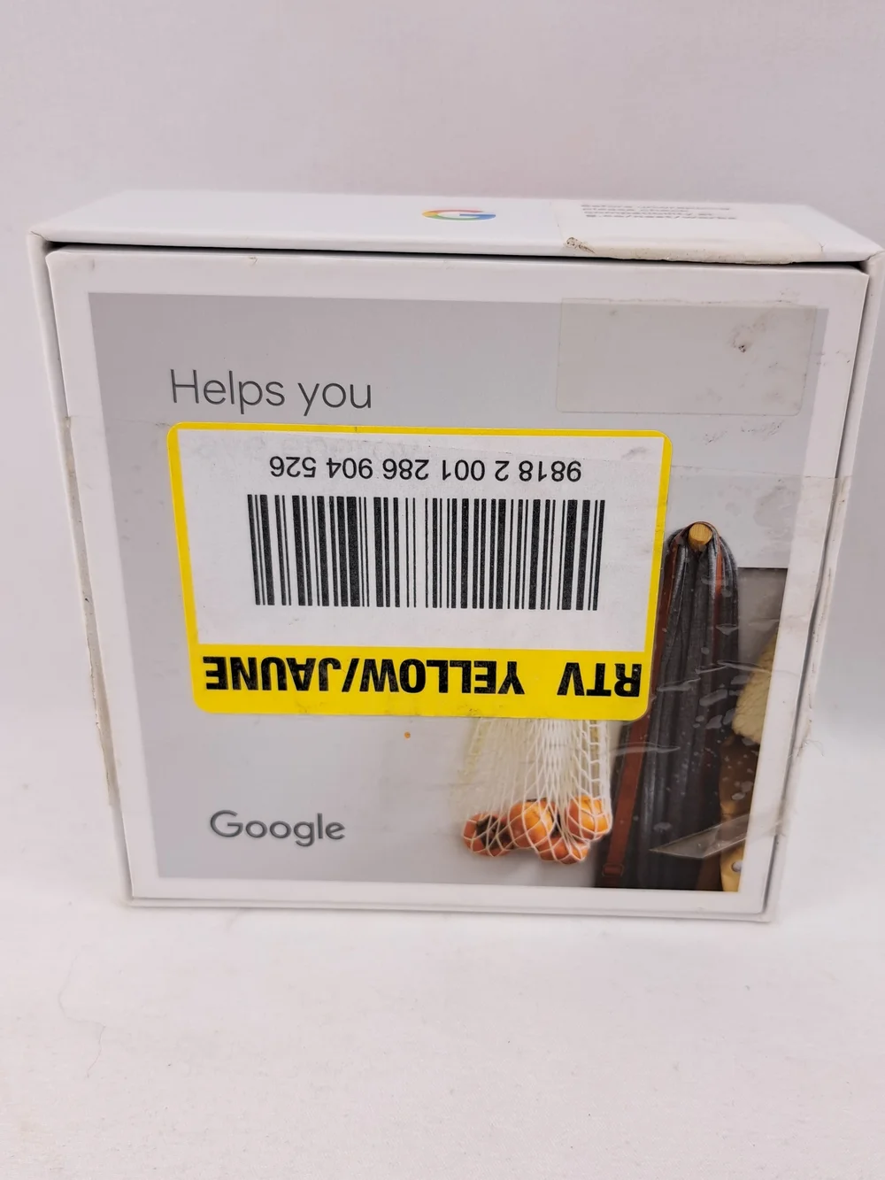 Google Round Battery-Powered Thermostat - White
